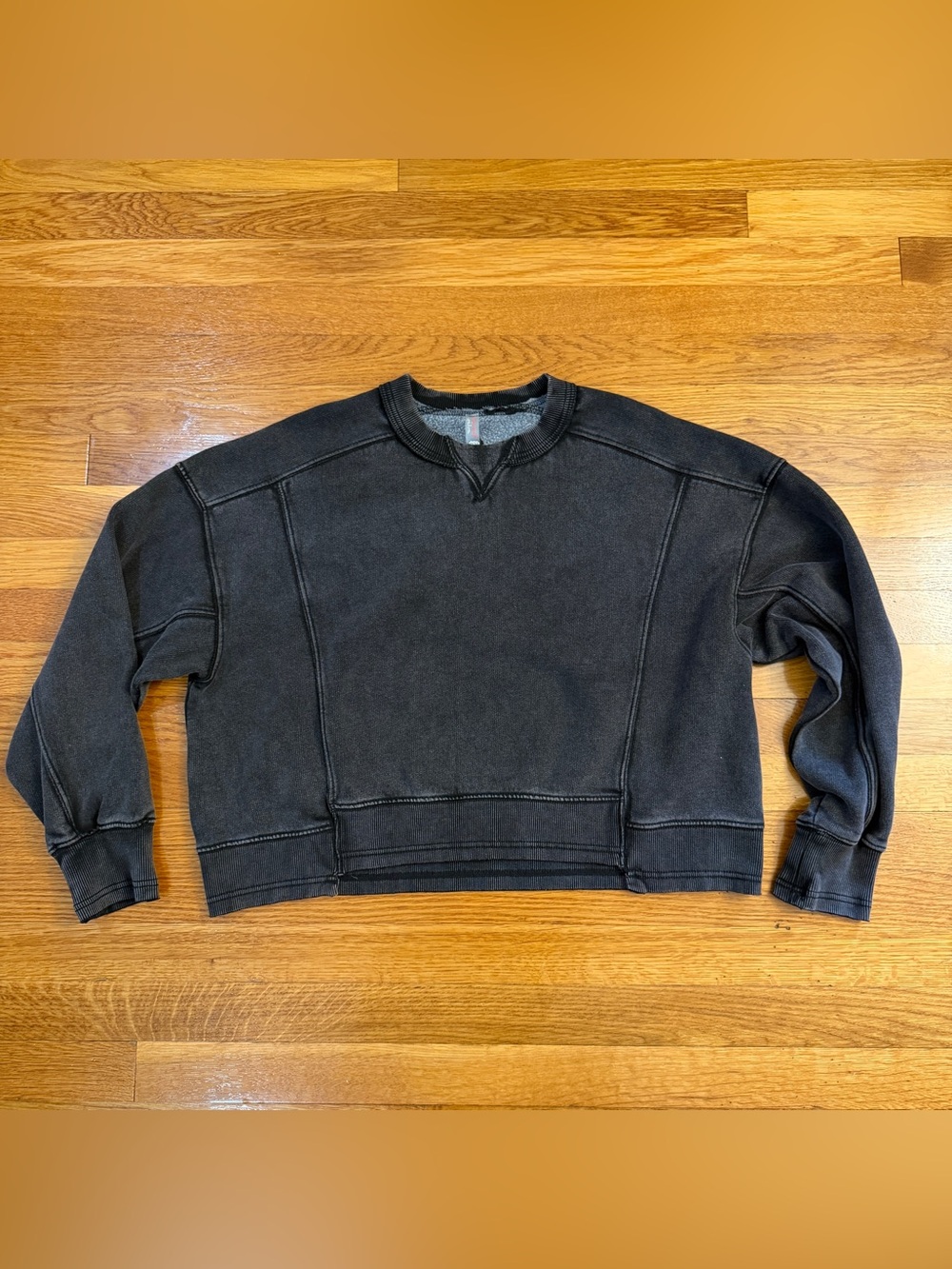 FP Movement Intercept Cotton Blend Sweatshirt in Black - Size Small Oversized